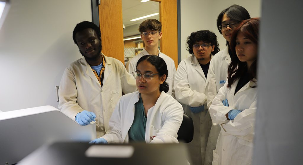 Students in lab