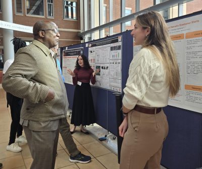 Dr. Soboyejo and Alexia Chatzitheodorou at poster