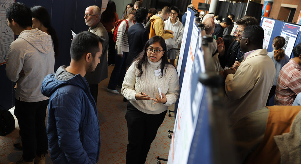 Students at symposium